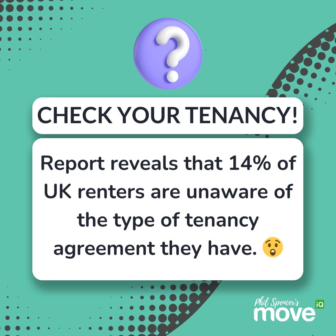 🔍 A surprising 14% of UK renters don't know their tenancy agreement type! Different landlords and agencies have different agreements.📜 👀 Make sure you fully understand your tenancy before you sign. Want to know more about your tenancy options? bit.ly/3U73dQs