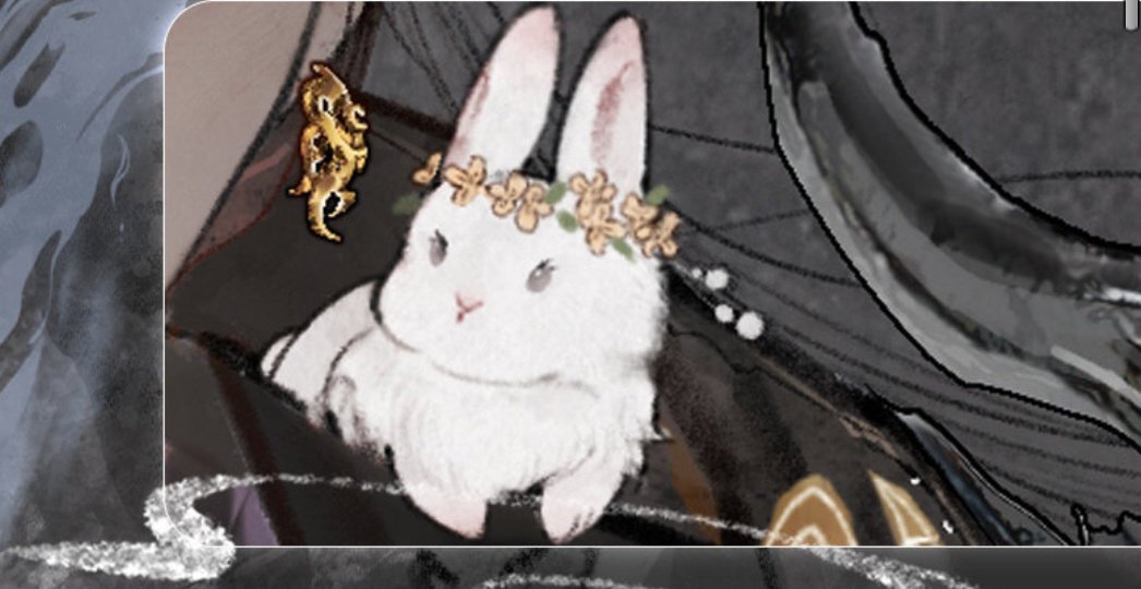 Myth shao qun is named yazi which means angry stare like that's literally canon shao quns brandmark lmao. You may know  the little white rabbit sitting on his shoulder. im devastated 💔 so cute