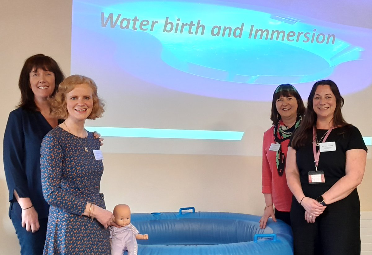 Many thanks to the facilitators of another successful Water Immersion for Labour & Birth Study Day - Orla Mongan, AMP @WexGenHosp Paula Barry, @NWIHP National Lead for Water Birth, Alma Grannell, CMM2 @WexGenHosp & Victoria Byrne, AMP @UHW_Waterford #CPD #Midwives #Education