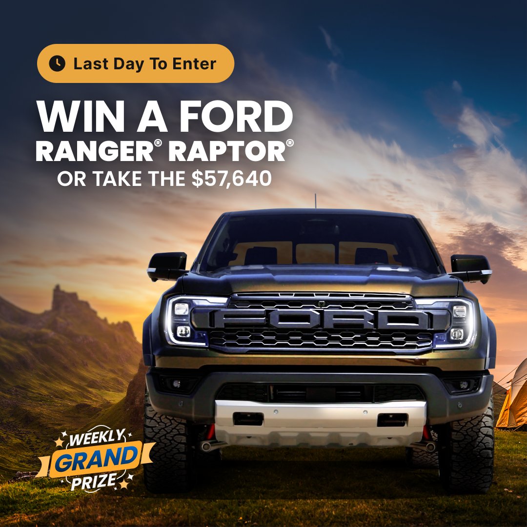 WANTED: Fun-loving, hardworking truck seeks adventure-seeking trail blazer ready to put me through my paces. Ready to Win Me? Claim today’s final entries to win now! bit.ly/3JeNKaX