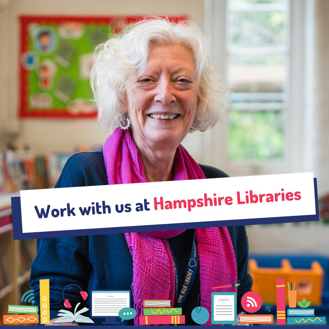 Would you like to work for Hampshire Libraries? We are recruiting for roles in Fareham, Hedge End, Romsey, Ringwood, Bordon, Fleet and their surrounding areas. 📚 Find out more and apply: careers.newjob.org.uk/HCC/search/?cr…