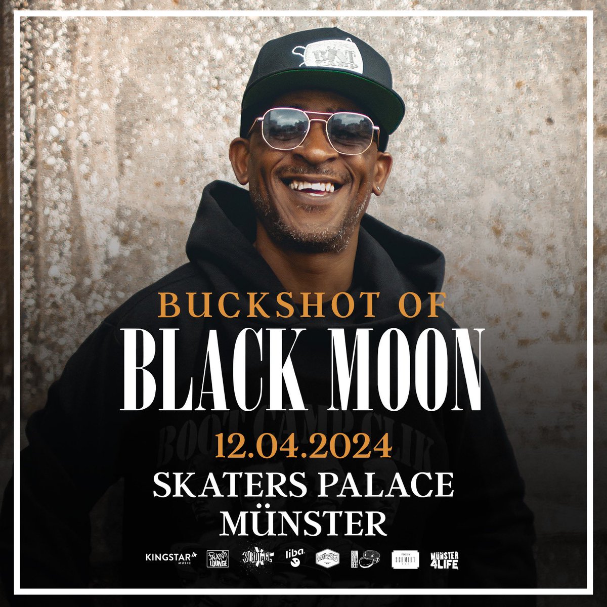 🎤 Tomorrow night @Buckshot will be live at Skaters Palace in Münster, Germany - get tickets now at the link below-> bit.ly/3T34czr