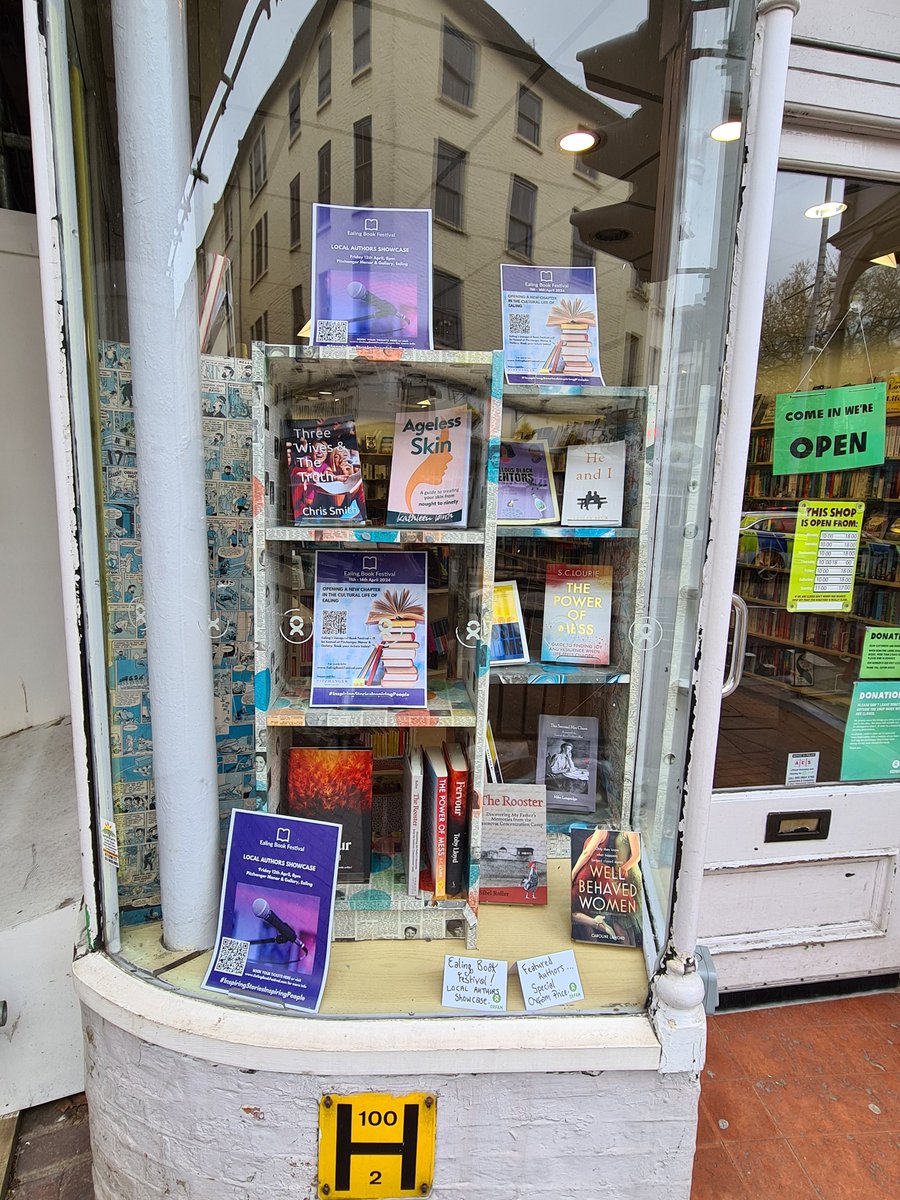 Oxfam bookshop in West London is displaying books by local authors featuring in Ealing Book Festival this weekend!
@EalingBkFest 
@RLPGBooks