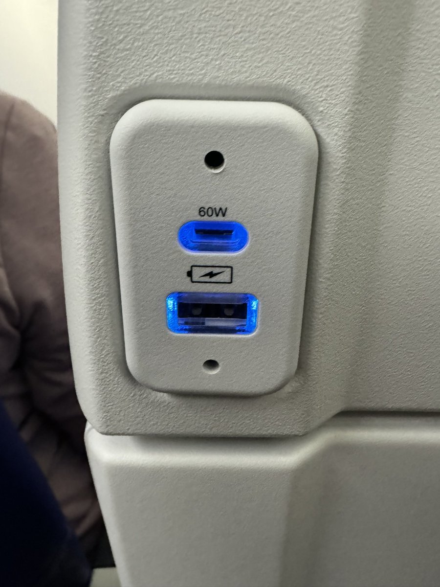 This must be a mistake. In seat power on Southwest? (Just kidding they are rolling it out fleet wide but it’s the first time I’ve seen it!)