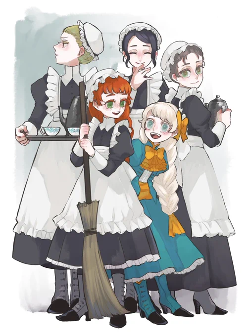 クロフォードのメイドたち#これを見た人はメイドをTLに放流しよう#oc 