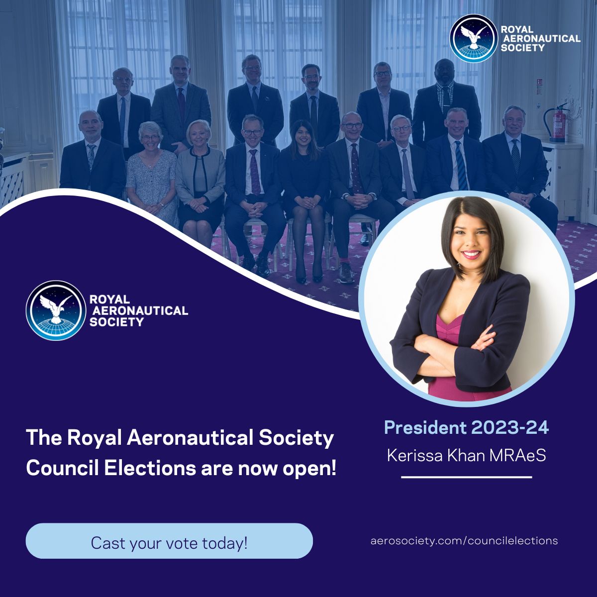 If you are a voting member ensure you submit your vote for the Royal Aeronautical Society Council Elections by 9 May 2024. Vote here: ow.ly/O0NF50R8slT