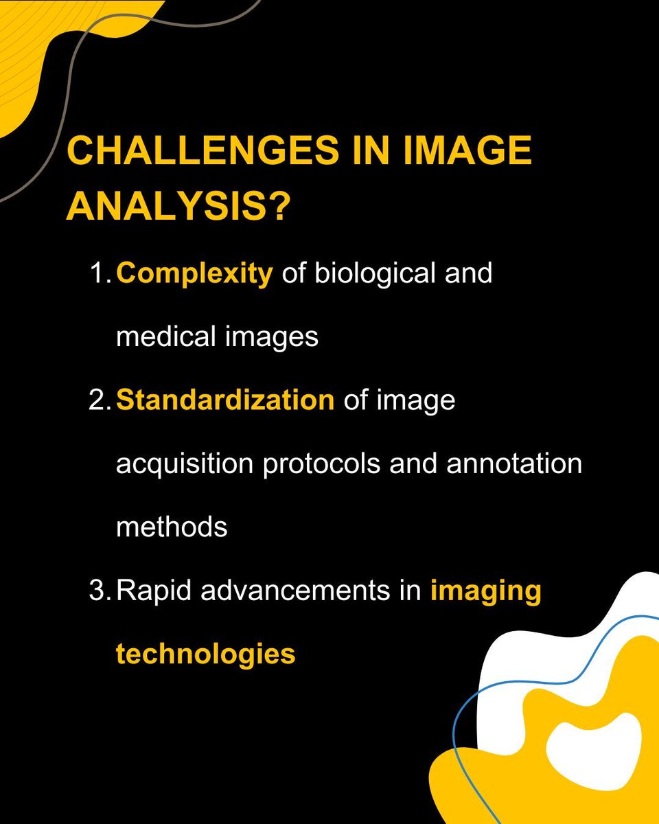 Challenges in Image Analysis? 
🔸 Complexity of biological and medical images
🔸 Standardization of image acquisition protocols and annotation methods
🔸 Rapid advancements in imaging technologies 

Read more in our blog: zeeks-artforgeeks.com/blogs/transfor…

#science #imageAnalysis