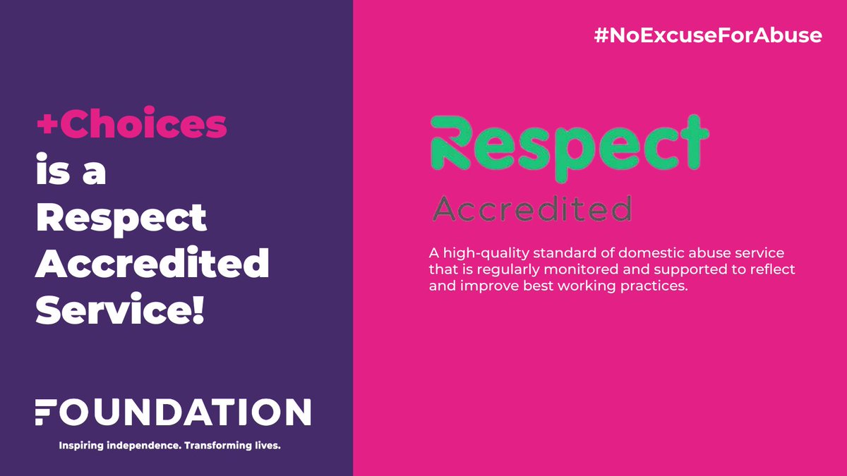 Did you know... 💭 @ChoicesDAPP is a Respect Accredited service and is a nationally recommended provision of a Domestic Abuse Perpetrator Programme (DAPP). You can find out more here: foundationuk.org/blog/2022/11/1… #NoExcuseForAbuse