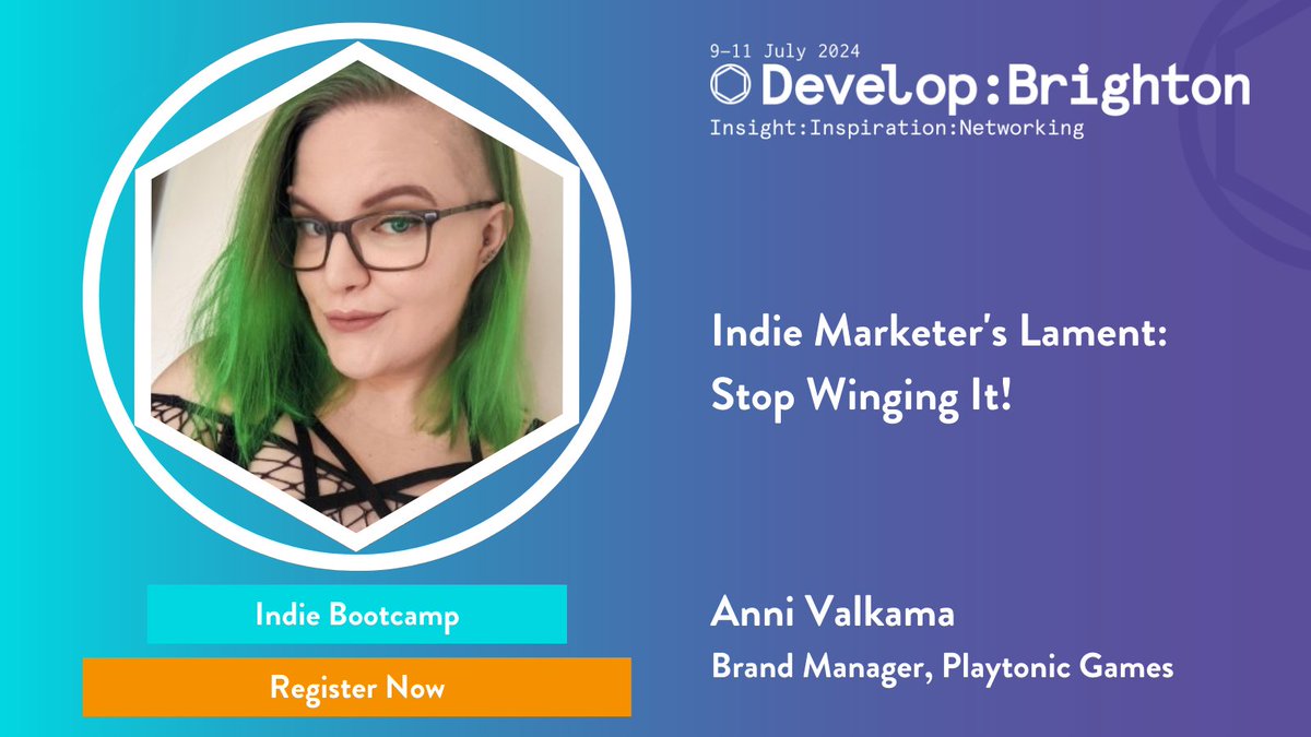 Anni Valkama of @PlaytonicGames will be speaking as part of our Indie Bootcamp this summer. Join them and learn about how to give your indie game the best possible chance to succeed. developconference.com/speakers/anni-… #DevelopConf