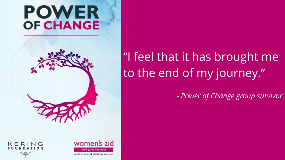 Introducing the new edition of our Power of Change manual: featuring two key changes to reflect the changing world victims and survivors live in today. Discover what’s new and when we are running this facilitator course here: womensaid.org.uk/power-to-chang…