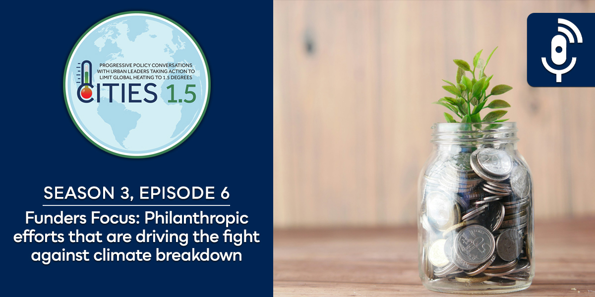 “Stopping the climate crisis in its tracks requires enormous investment.” On Cities 1.5, hear from David Miller, @jesper3460, and @CleaDaridan about how philanthropic funders are supporting pioneering climate action worldwide: bit.ly/cities15s03e06 @C40Cities @utpress