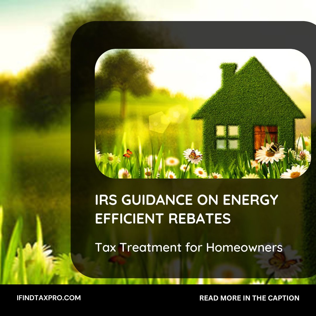 IRS announces guidance on energy efficient rebates! Homeowners receiving rebates for energy-saving upgrades generally don't include them as income but must adjust property basis when selling. Learn more about the tax treatment with Announcement 2024-19. #IRS #EnergyRebates