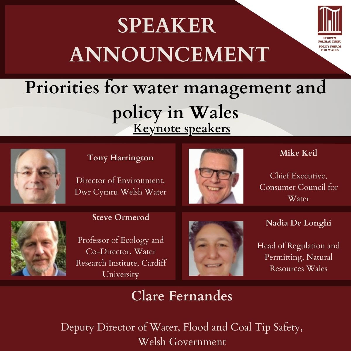 Are you ready for some enlightening conversation on Priorities for water management and policy in Wales? Join us on the 29th April for an informative conference featuring keynote speakers @drmikekeil @SteveOrmerod @NadiaDL_NRW and more More info policyforumforwales.co.uk/conference/PFW…