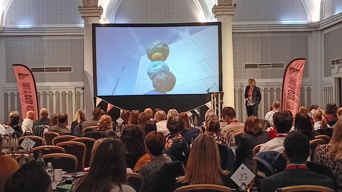 Our fantastic Service Director @julie13russell in action at the School Leaders' Conference talking about Our Year and the schools programme. #OurYear2024 #SLC24 #TeamWakefield