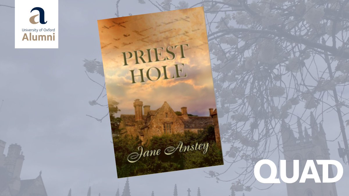 📚Book of the week 📚 'Priesthole' by Jane Anstey @JaneAnstey123 (@SomervilleOx, 1973) Set in Cornwall, where Jane found herself at the outbreak of COVID, the plot is rural, intergenerational and has a central character who is an alumnus: ➡️ bit.ly/QUADOffShelfAp…