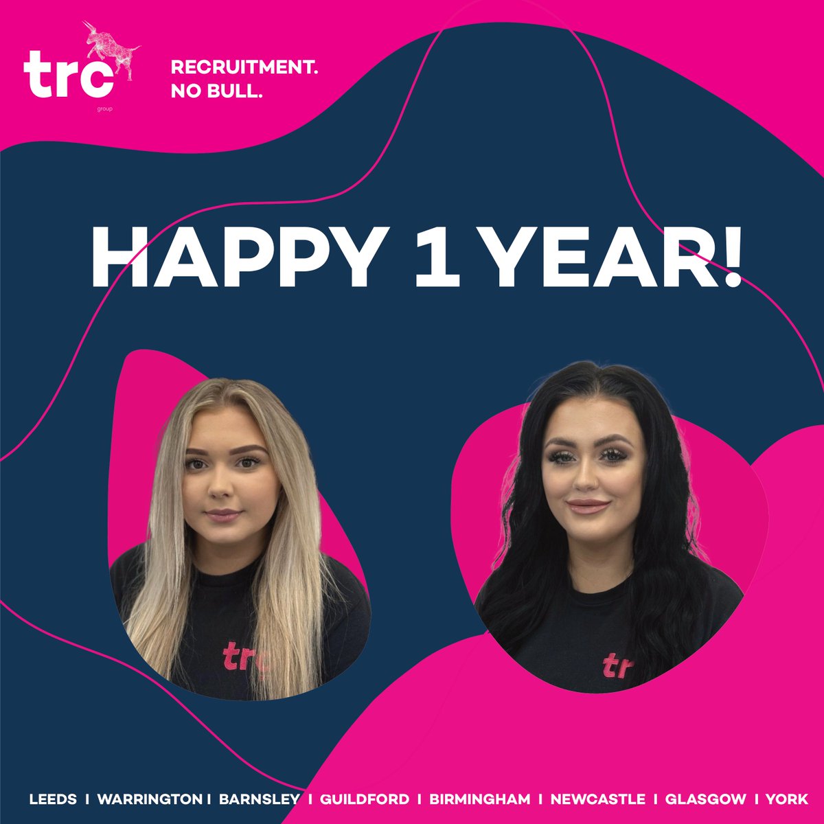 Happy 1st anniversary at TRC! From smashing it on our Delivery team to starting up our Driving desk, you've made a huge impact on the recruitment world. Here's to even more success in the future! 🎉🍾 #nobull #therecruirmentcrowd #workanniversary #recruitment