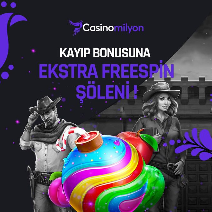 🌀 Kaybetmek Yok ! 💫 Kayıp bonusuna ek 100 Freespine kadar ekstra Freespin seni bekliyor ! ⚡️ Kayıp Bonusu + Ekstra Freespin ile #CasinoMilyon’da kaybetmek yok ! Kazandıran adres 🌟 t2m.io/casinomilyoncom