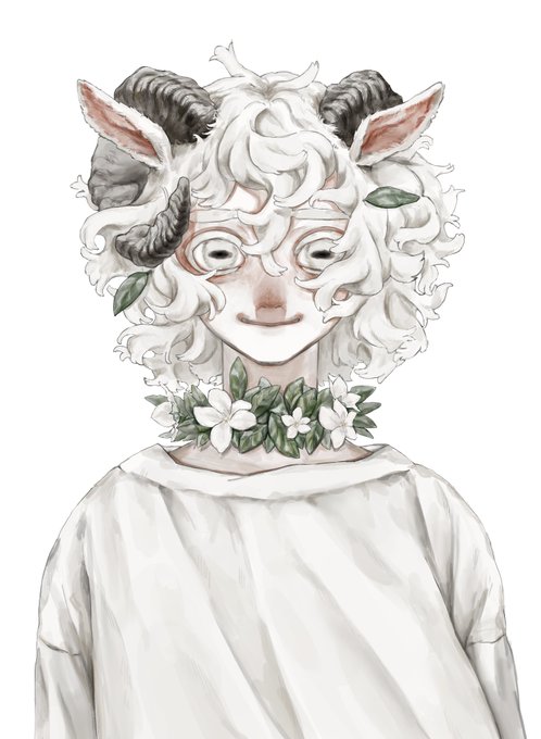 「curly hair white hair」 illustration images(Latest)