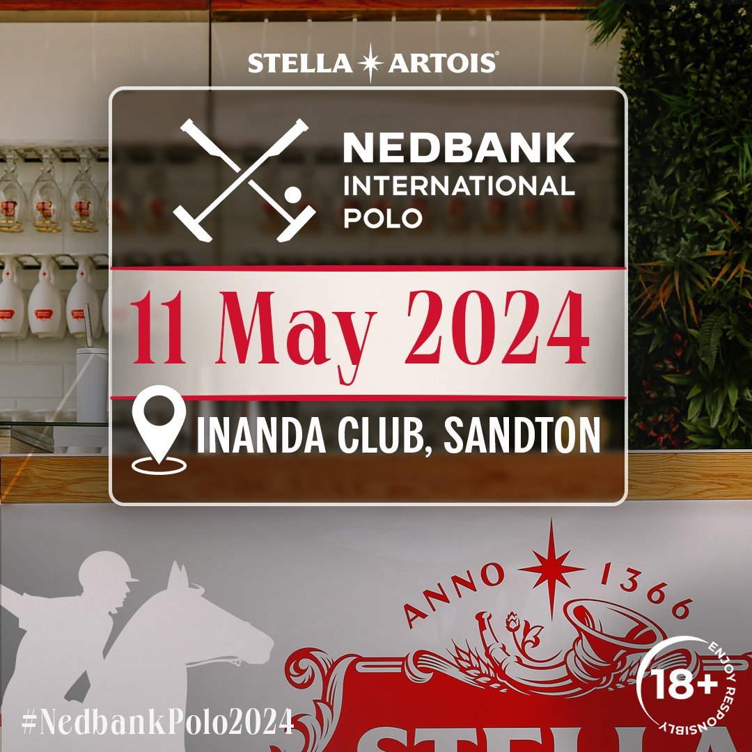 Step into a world of elegance and sophistication at the #NedbankPolo on Saturday, 11th May. Get ready to indulge in delicious cuisines paired with Stella while witnessing thrilling performances by polo legends. #NedbankPolo2024 #NedbankInternationalPolo