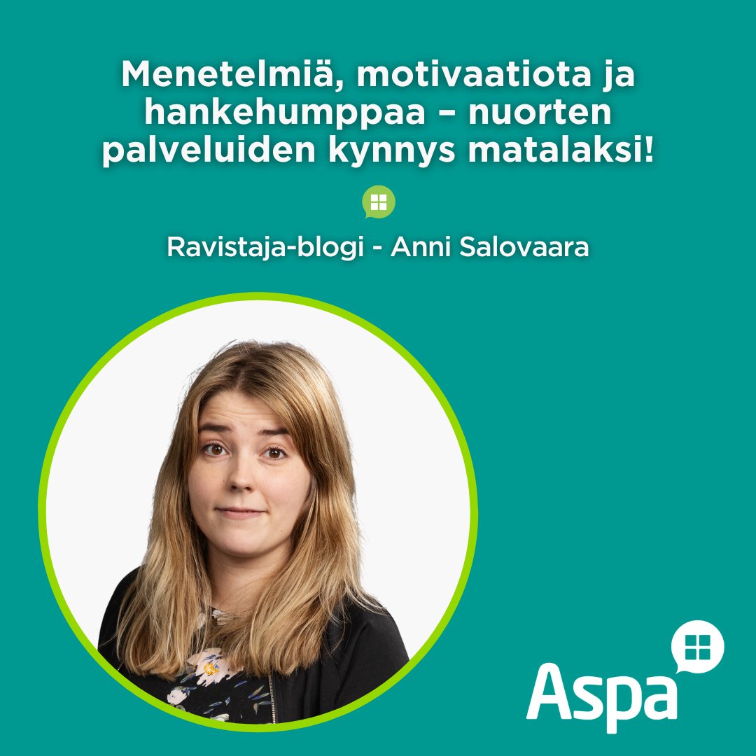 "Erilaisten menetelmien ja ammattisanastoa vilisevien suunnitelmien keskellä tarvitaan myös nuoruuden ymmärtämistä sekä kykyä rakentaa helposti lähestyttävää toimintaa", kirjoittaa Anni Salovaara. Lue blogikirjoitus: aspa.fi/tietoa-aspasta… #nuoret #hanketyö #sosiaaliala