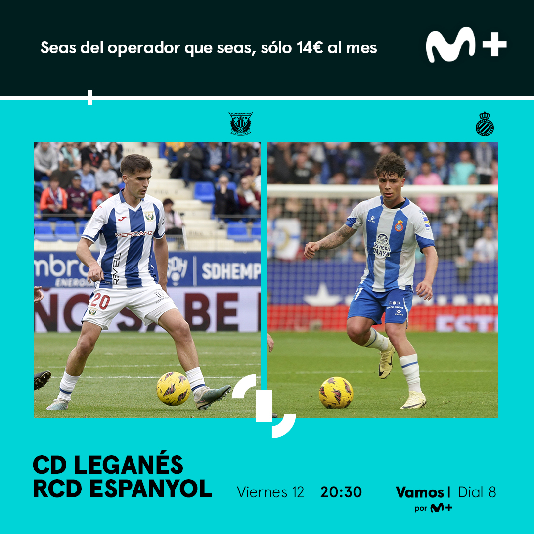 ⚽️ PARTIDAZO. Primero contra segundo. #LaLigaHypermotion #LaCasadelFútbol @CDLeganes ⚔️ @RCDEspanyol 🔗 movistarplus.es