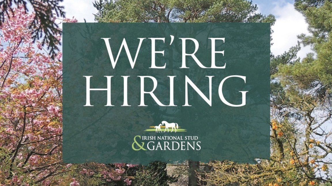 We are currently hiring for a Gardening/Grounds Supervisor.

For more information and to apply visit: irishnationalstud.ie/current-vacanc…

#jobfairy #irishnationalstudandgardens