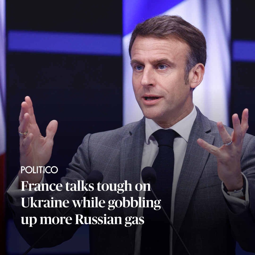 France has paid Russia over €600 million this year for liquefied natural gas — an EU-leading rise from last year, new data shows. The move comes even as French President Emmanuel Macron has sought to take a harder line in support of Kyiv. 🔗 trib.al/WBzhPFE