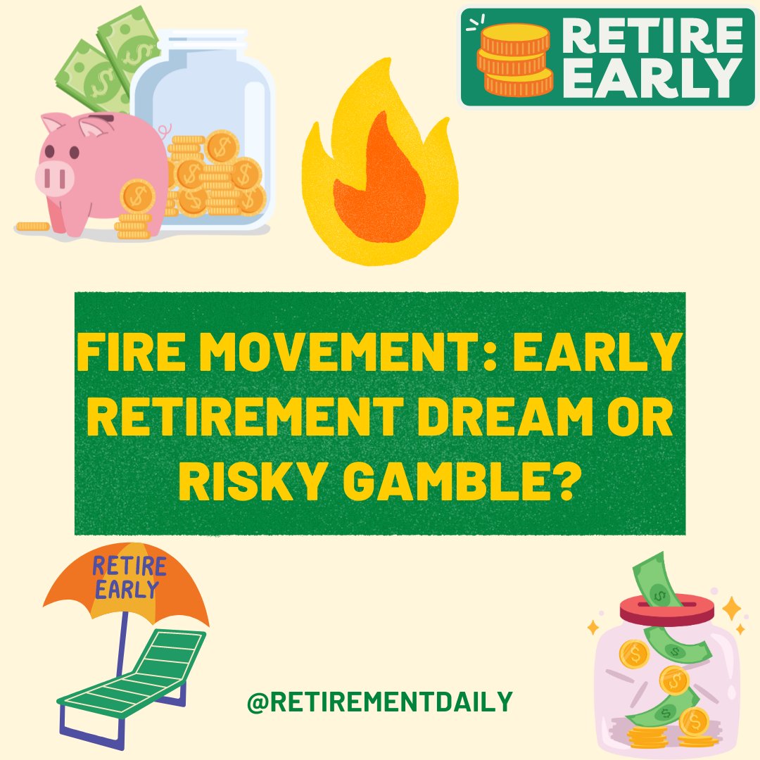 Retirementpedia's tweet image. Dreaming of retiring early? Discover the pros and cons of the FIRE Movement in our latest article. Is extreme frugality the path to financial freedom or a risky gamble?

Via @thestreet

 #FIREMovement #EarlyRetirement #PersonalFinance #RetirementPlanning