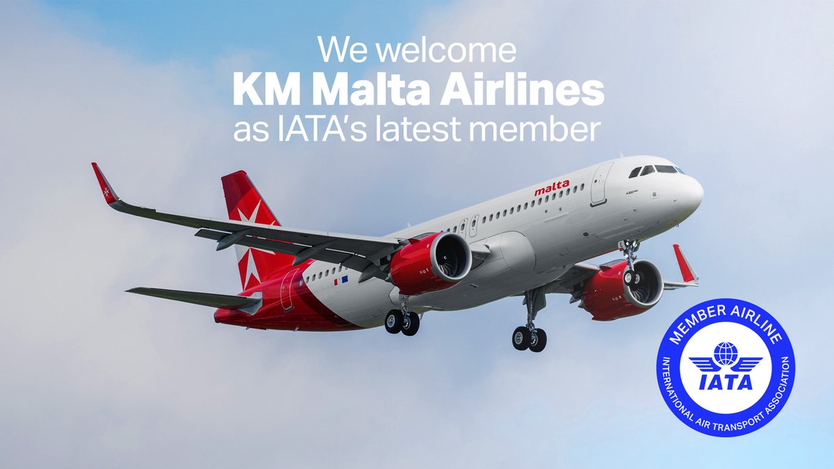 Welcome 👋 @KMMaltaAirlines to IATA's #airlinemembership! KM Malta Airlines, the new national ✈️ of the Maltese Islands, started operations on 31 March 2024. It has an extensive network of flights connecting 🇲🇹 to 17 European destinations. 👉 bit.ly/3PvcEEL