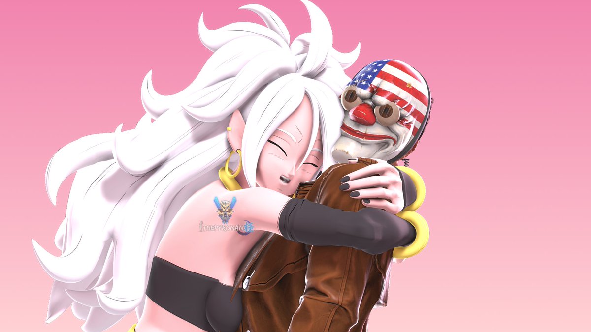 'AHHH I NEED A MEDIC HUG!' 
#PAYDAY3 X #DragonBallFighterZ
Android 21 (Good) hug the Medic Bag Man himself but this time with his PAYDAY 3 Attire 
#Android21 #Dallas @PAYDAYGame
#SourceFilmmaker #SFM #PaintDotNet