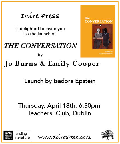 This day next week we'll be heading to Dubin for the launch of THE CONVERSATION by Jo Burns and @Emily_S_Cooper. See ya there!!