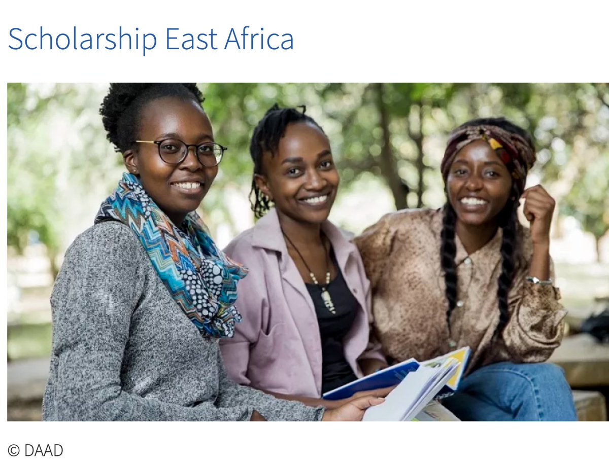 DAAD Leadership for Africa Master’s #Scholarship Programme 2024/2025 for East Africans (Fully Funded study in Germany) @DAAD_Germany bit.ly/3vPF5bY