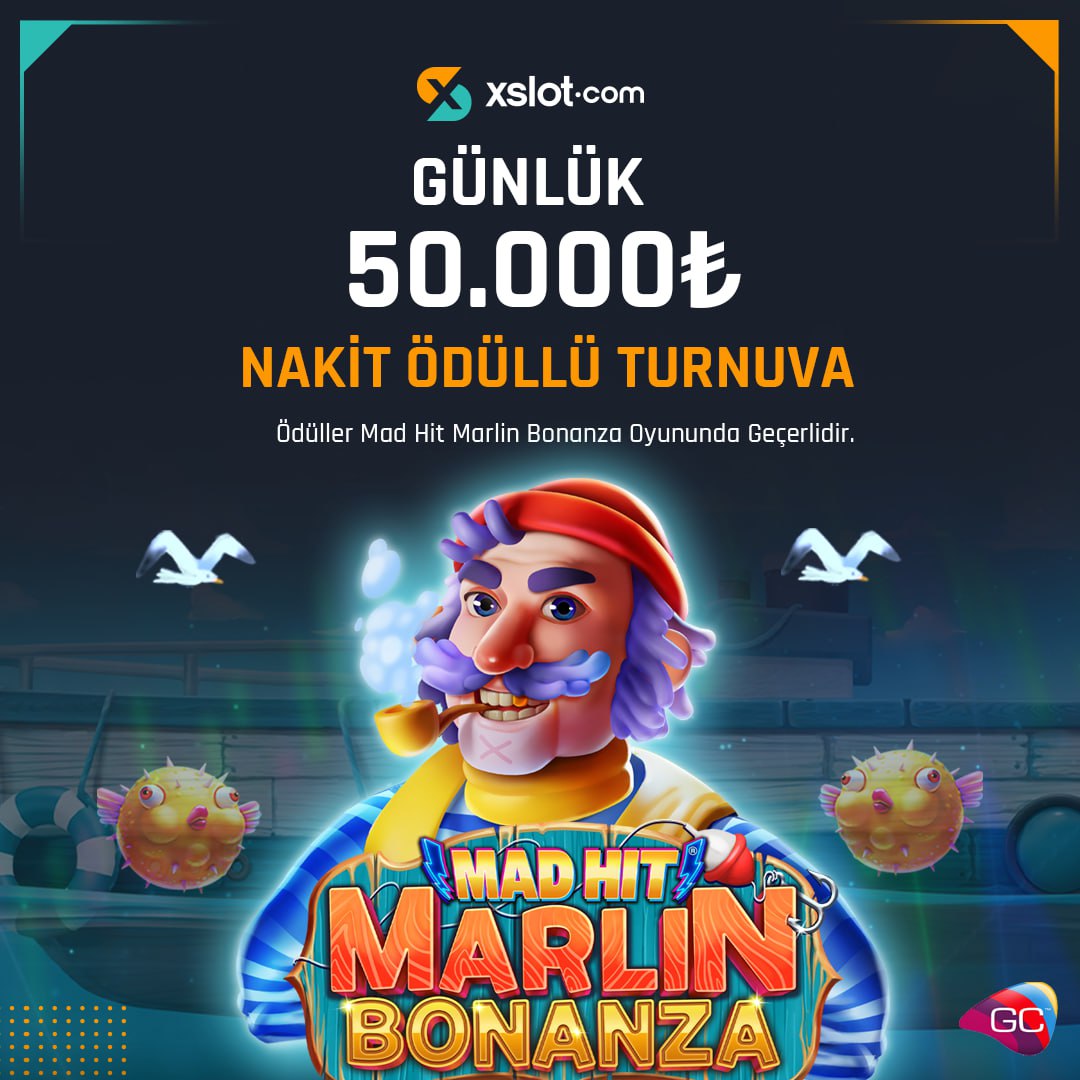 💰 GÜNLÜK 50.000₺ ÖDÜLLÜ 🔥 RUBY PLAY SLOT TURNUVASI BAŞLADI! ✅18 Nisan'a Kadar Mad Hit Marlin Bonanza Oyununa Katılım sağla! 👑Sadece Xslot Üyelerine Özel Ödül Havuzundan Payını Al! ⚡️ Güncel Giriş ➡️ bit.ly/Xslotcom #xslot #xslotgiriş #denemebonusuverensiteler