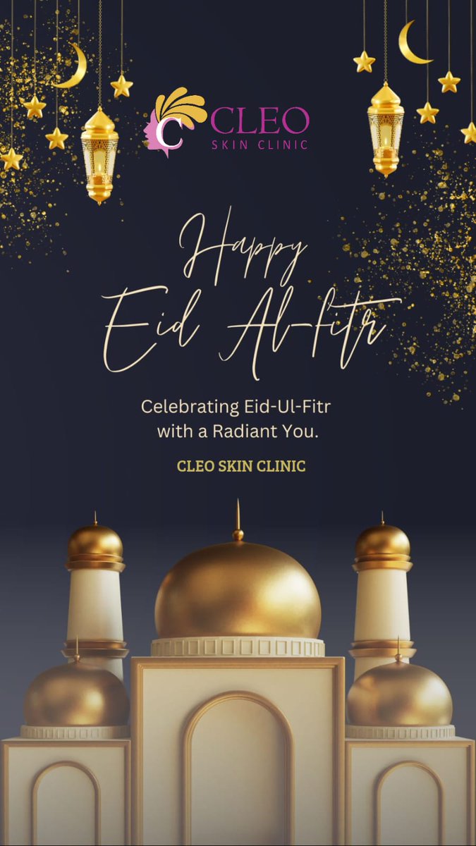 Happy Eid Fitr. #happyeidfitr #ramadan #radiantyou #eid #eidalfitr #cleoskinclinic #kphb #Hyderabad