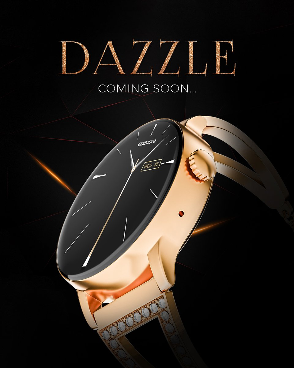 '🌟 Brace yourself for the ultimate dazzle! ✨

Coming Soon...

#ComingSoon #StayTuned #GizmoreTeaser #NewArrival #GizmoreDazzle #SmartwatchAlert #TechPreview #FashionTech #SmartwatchStyle #RoseGoldGlam #TechSneakPeek #GizmoreLaunch #ExcitingNews #CountdownBegins