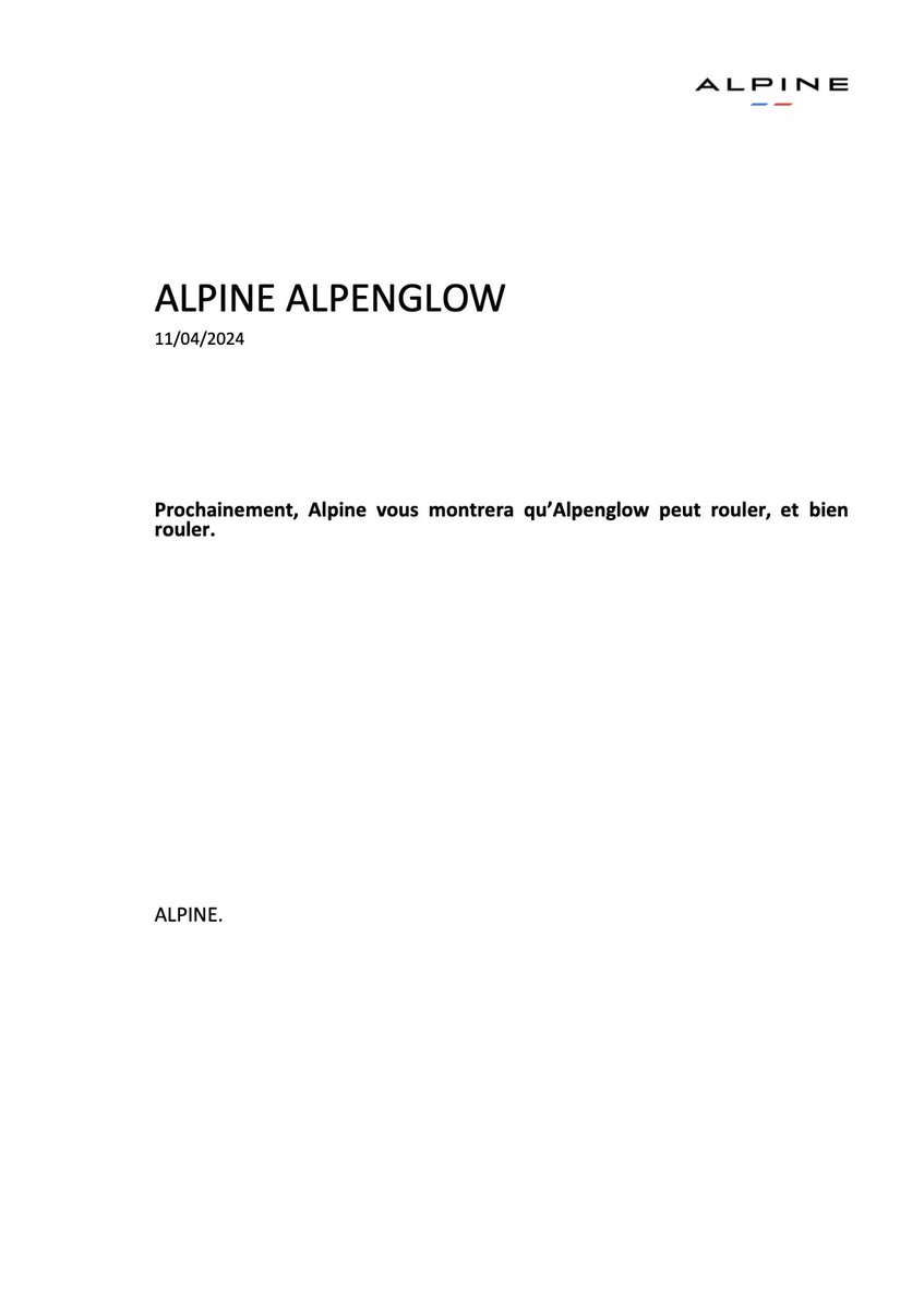 Alpine Cars FR (@AlpineCarsFR) on Twitter photo 2024-04-11 11:13:18