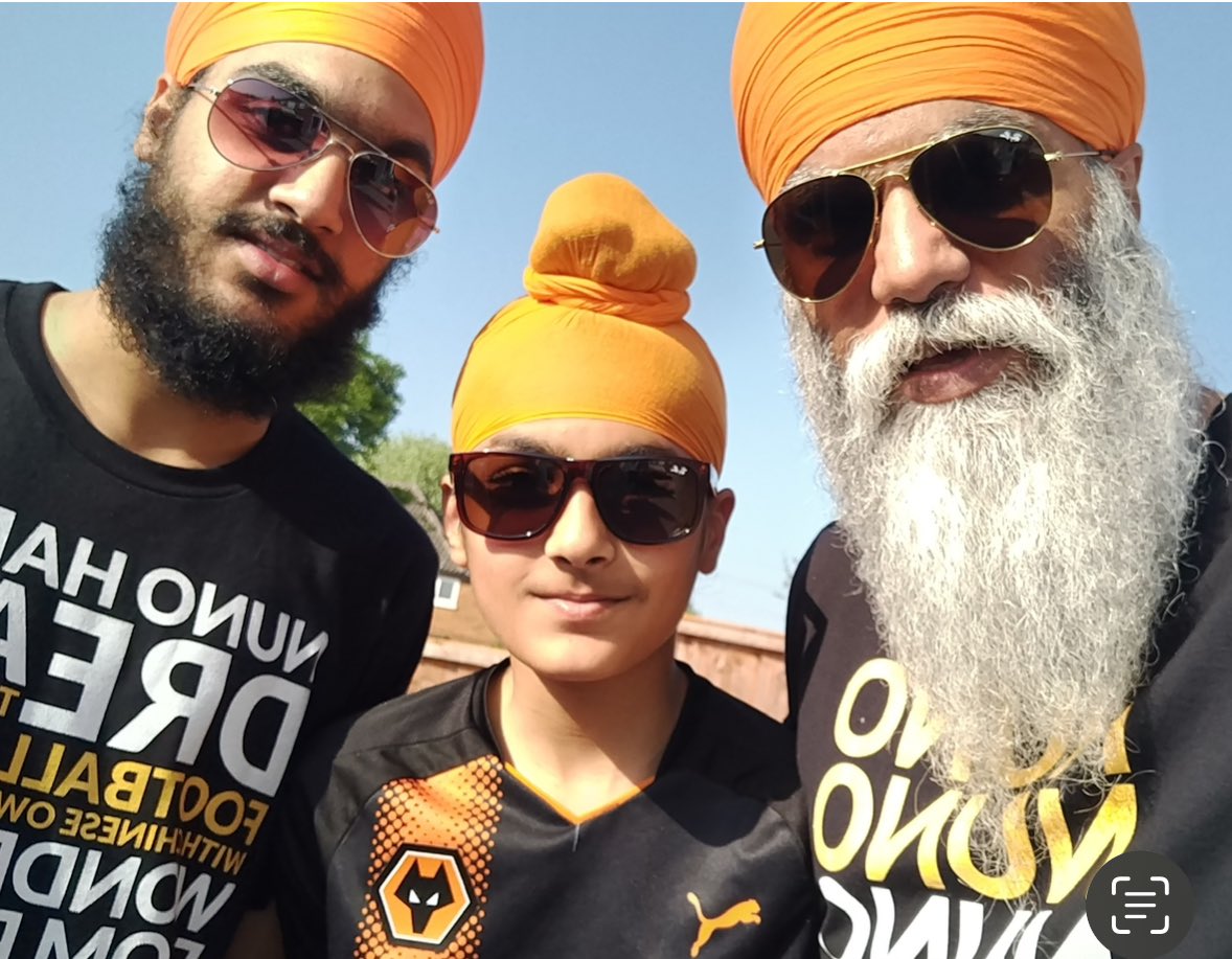 No football this weekend for us! It’s Vaisakhi 🧡💙 and the Birth of the Khalsa! See this beard and turban, this was blessed upon us, to stand out and help the community around us, to battle against discrimination and tyranny and promote equality Standing for truth over evil 🧡💪🏽