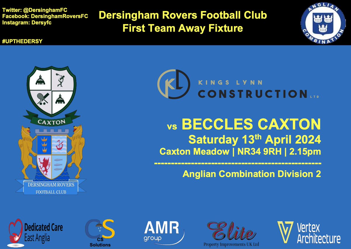 Back on the road with a long trip to @BecclesCaxtonFC Tough place to go with the visitors in good form! #UPTHEDERSY 💙💛🖤