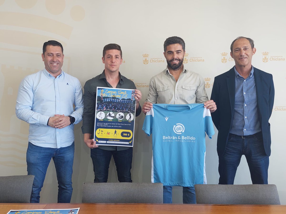 ⚽️ El IV Campus Sancti Petri Chiclana CF se desarrollará del 8 al 12 de julio 👉 Esta cita, que se desarrollará en las instalaciones de Novo Sancti Petri, va dirigida a niños y niñas nacidos entre 2012 y 2018 📌 Toda la información aquí ⬇️ chiclana.es/noticias/detal…