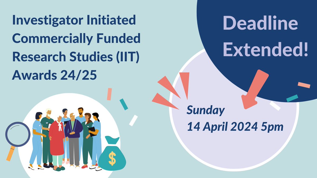 Deadline extended until Sunday 5pm🙌🏻 Don't miss out the opportunity for £5000 IIT Awards funding from @NIHRCRN_yorks, @MedConnectNorth and our region! Apply now👇🏻 smartsurvey.co.uk/s/IITAwards242…