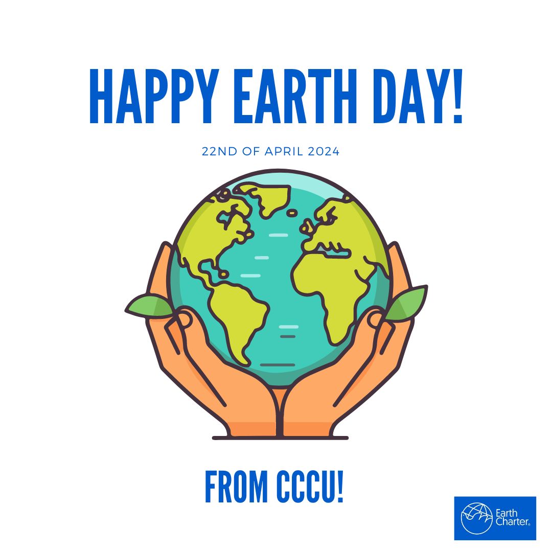 Happy Earth Day from CCCU! Today the Earth Charter Exhibition opens in Verena Holmes! Why not swing by and take a look?