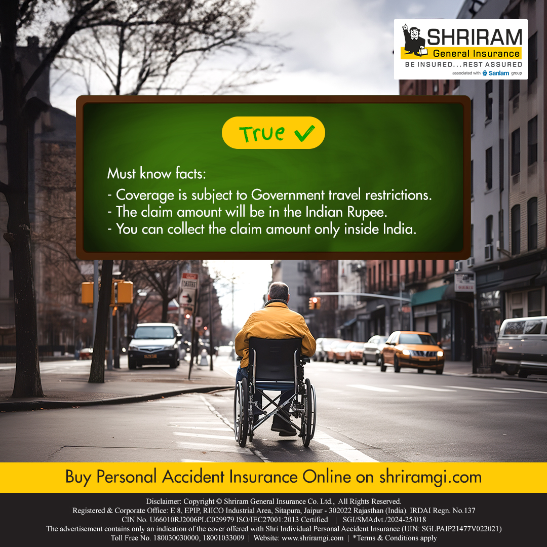 Explore the world with peace of mind! Whether you're abroad or at home, your Personal Accident Policy has got you covered. Stay protected wherever you go! 🌍💼
Get insured at shriramgi.com/personal-accid…

#AccidentCoverage #GlobalSafety  #ShriramGI #SGI #PAInsurance #PersonalSafety