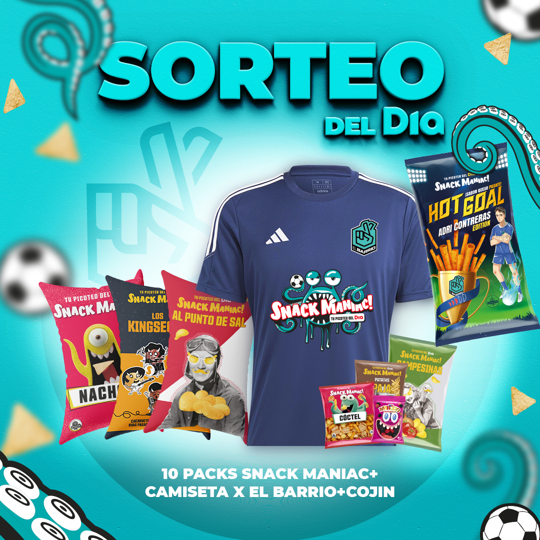 DIA_Esp's tweet photo. 🤞SORTEO🤞

Nos unimos a nuestros amigos de @elbarrioklk_ para sortear este pack de Camiseta de El Barrio + Cojín y producto Snack Maniac 😎

Participar es muy sencillo: 
• Síguenos ➡️ @dia_esp
• Menciona a un amigo y usa el #SorteoDelDia
• Like y RT

🗓️Tienes hasta el martes 16/04
🔗BBLL https://t.co/dpZRRasIDu