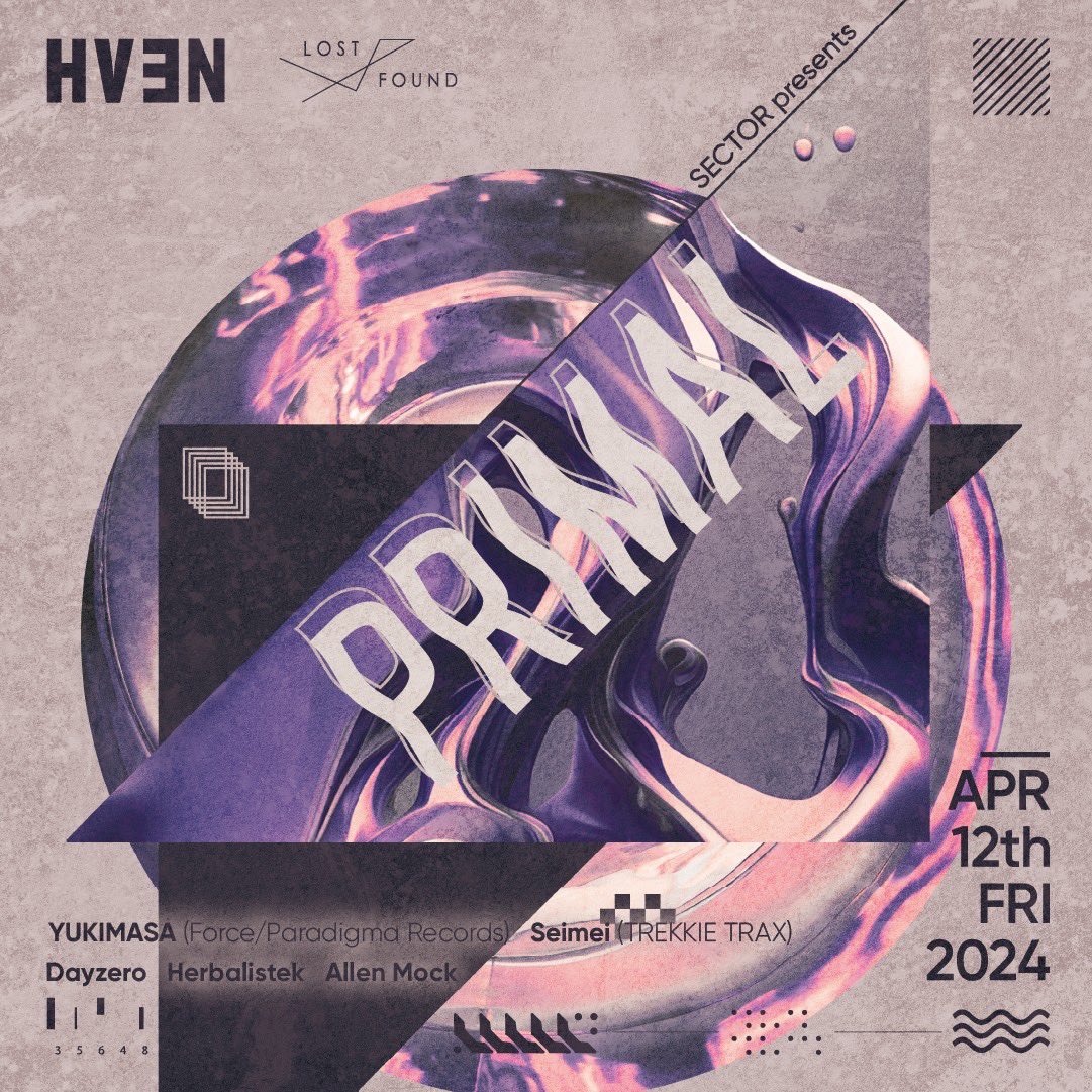 Herbalistek's tweet photo. 遂に明日Dayzeroさんと企画したパーティです！

SECTOR presents “PRIMAL” 🪐🍃🌀

YUKIMASAさんとSEIMEIさんをゲストに迎え、持続性のあるグルーブを日本のベース界に提供していきます！

みんな来てね！🙏
興味ある方、ご連絡ください🫡 https://t.co/CE7GfVro9Y