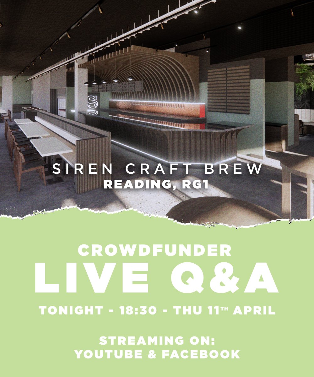 Our Crowdfunder campaign for the new bar has just ONE WEEK LEFT! 

At 6.30 tonight, we're hosting a live Q&amp;A, streaming on both YouTube and Facebook. Watch along and put your questions in the chat to get them answered, or drop them in the comments. #RDGUK

youtube.com/watch?v=kMK4rt…
