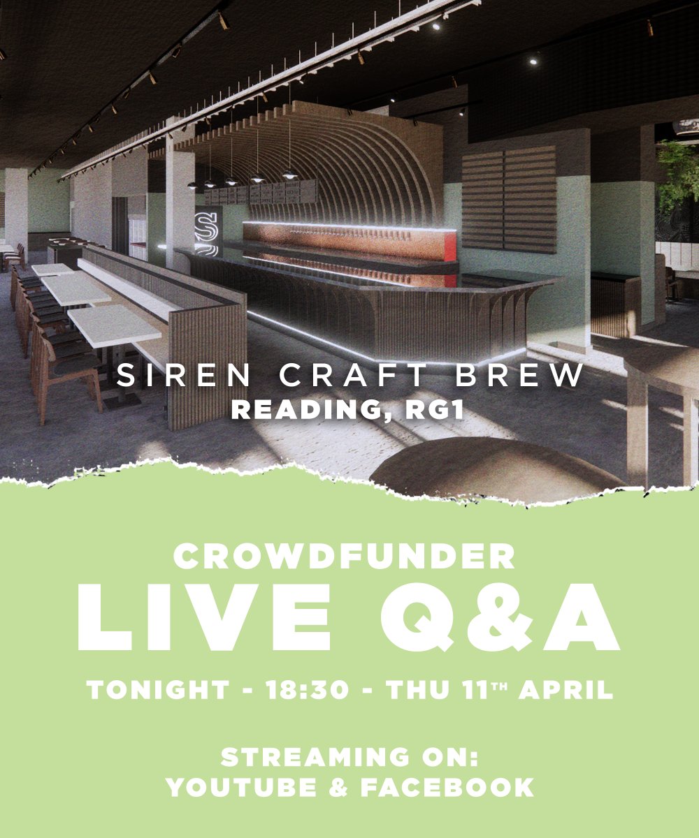 Our Crowdfunder campaign for the new bar has just ONE WEEK LEFT! At 6.30 tonight, we're hosting a live Q&A, streaming on both YouTube and Facebook. Watch along and put your questions in the chat to get them answered, or drop them in the comments. #RDGUK youtube.com/watch?v=kMK4rt…