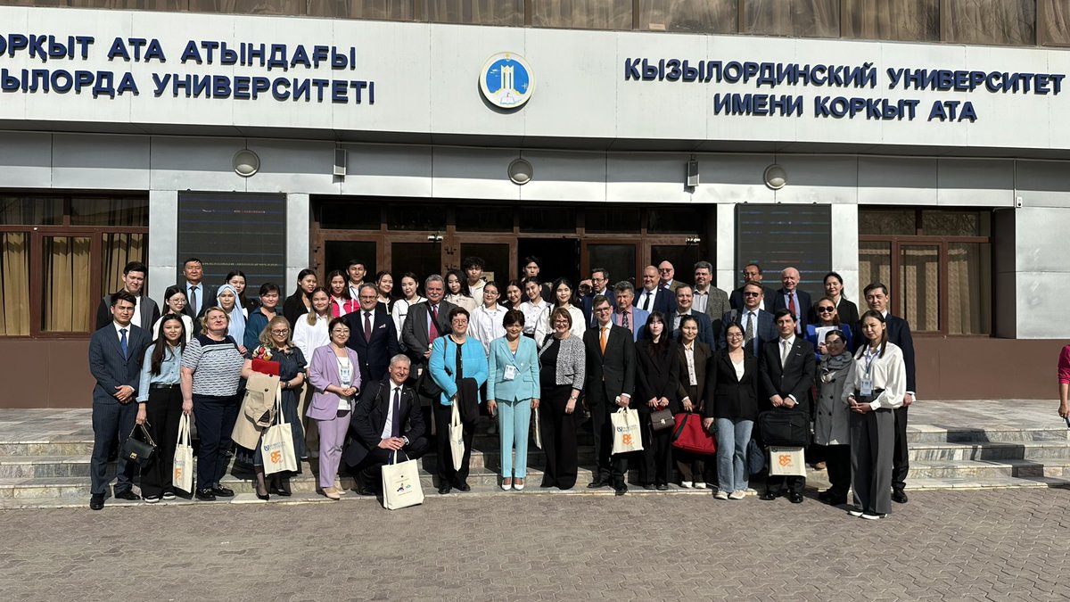 Kyzylorda University named after Korkyt Ata literally today opened an International Center for the Study of the Aral Sea Ecosystem. And today a delegation of European ambassadors arrived in Kyzylorda to study environmental issues, opps for cooperation in investment and education.