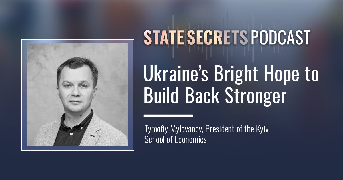 @Mylovanov is one of the leading economists of his time. He sat dowon with me for @thecipherbrief State Secrets podcast to talk about Ukraine's enormous economic potential. @PennState @kse_ua