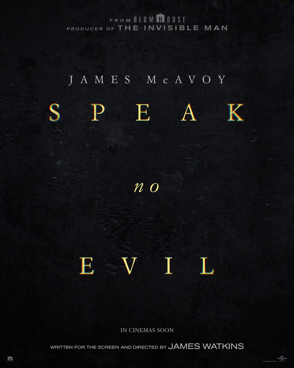 See no evil. Hear no evil. #SpeakNoEvilMovie is only in cinemas soon.