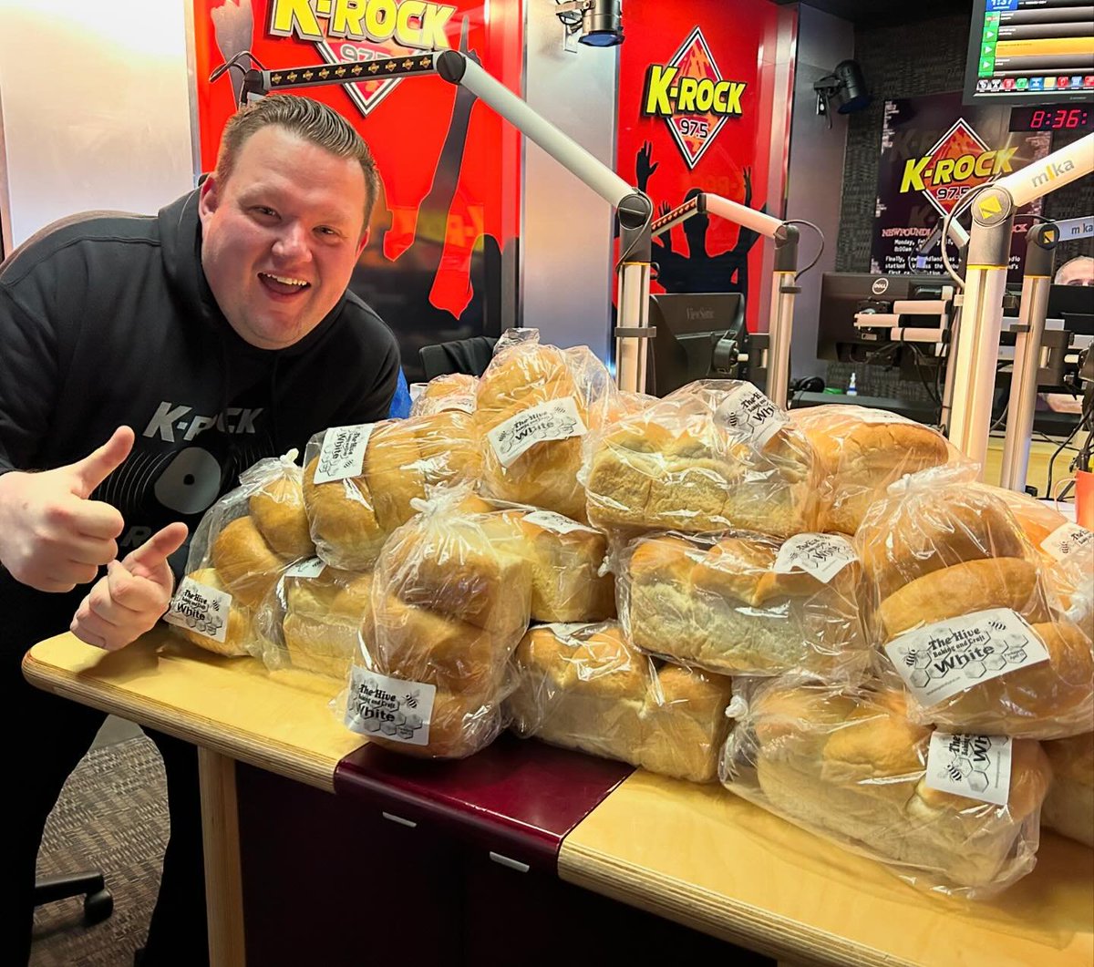 We gave Trotter 35 loaves of bread for his Birthday. What is the 1st thing he should make with his bread?? #ccj @candice_udle @JLaC975 @CampbellCritch